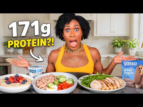 What I Eat in a Day for Weight Loss Over 40 | 171g Protein + 32g Fiber (EASY!!!)