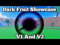 Blox fruits dark fruit showcase awakened and unawakend rework roblox