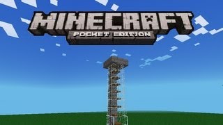 Minecraft PE : Simple Elevator Tutorial [Trap Doors]