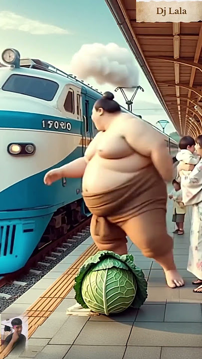 ❤️ evolution of baby 😍 train attack on sumo wrestler with family #cat #cute #love #shorts