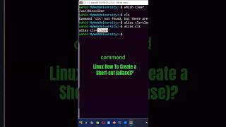 Linux How To Create a Short-cut (aliase) #windows  #powershell