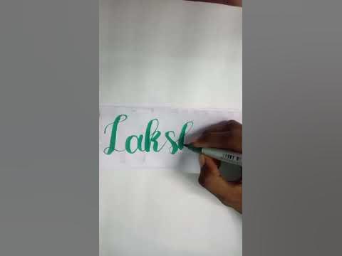 Lakshita|Name calligraphy lettering |fun with rifqa| #shorts #trending ...