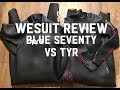 WETSUIT REVIEW | Blue Seventy Fusion vs TYR Hurricane Cat 1