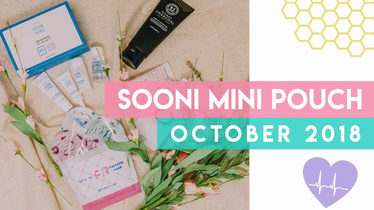 Sooni Mini Pouch - October 2018 - Korean Skincare and Beauty Subscription Box
