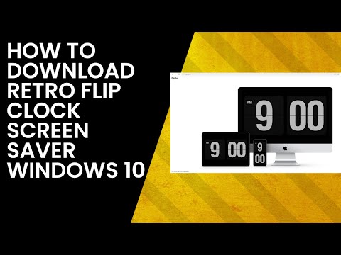 retro flip clock screensaver for windows