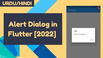How to Implement Alert Dialog in Flutter [2021] - Urdu/Hindi #flutter #fyp #fypシ #yt #flutterdev
