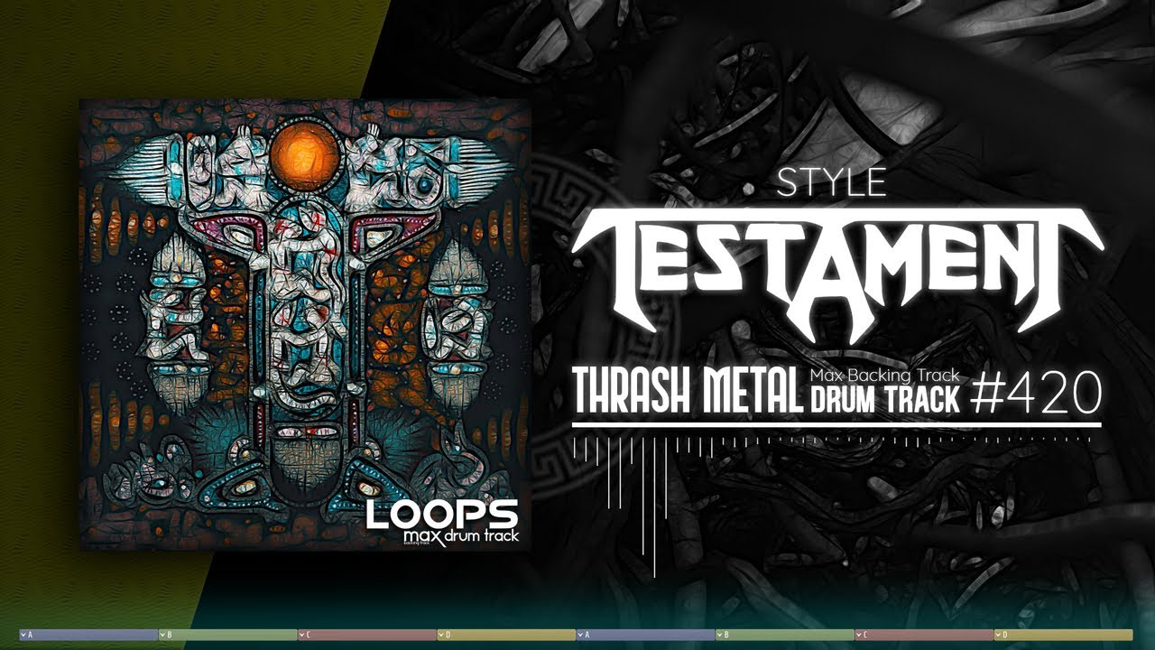 Thrash Metal Drum Track / Testament Style / 110 bpm