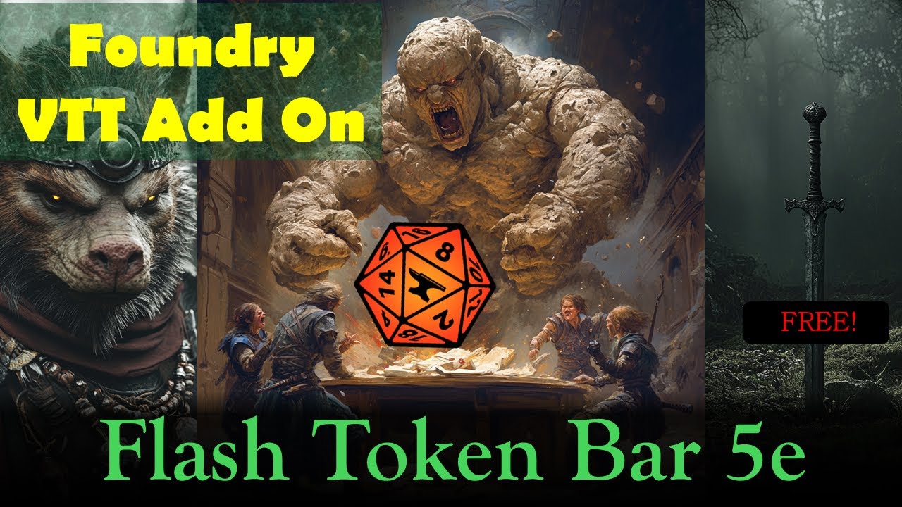 Foundry VTT - Add On: Flash Token Bar - Carolingian