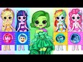 Inside out 2 prom dress new emotion  mlp twilight sparkle  friends  diys paper doll  craft