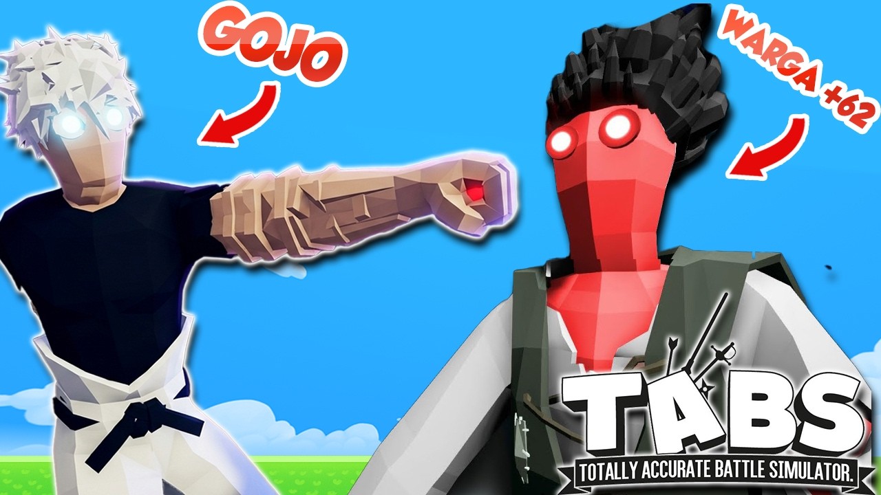 AKU BUAT GOJO SATORU & SURUH LAWAN WARGA KONOHA KOCAK !!!- TABS