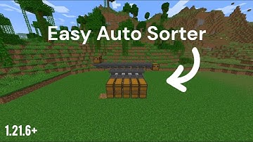 Minecraft EASY Automatic Sorting System 1.21.6 Tutorial - Auto sorter | Ultimate Storage System