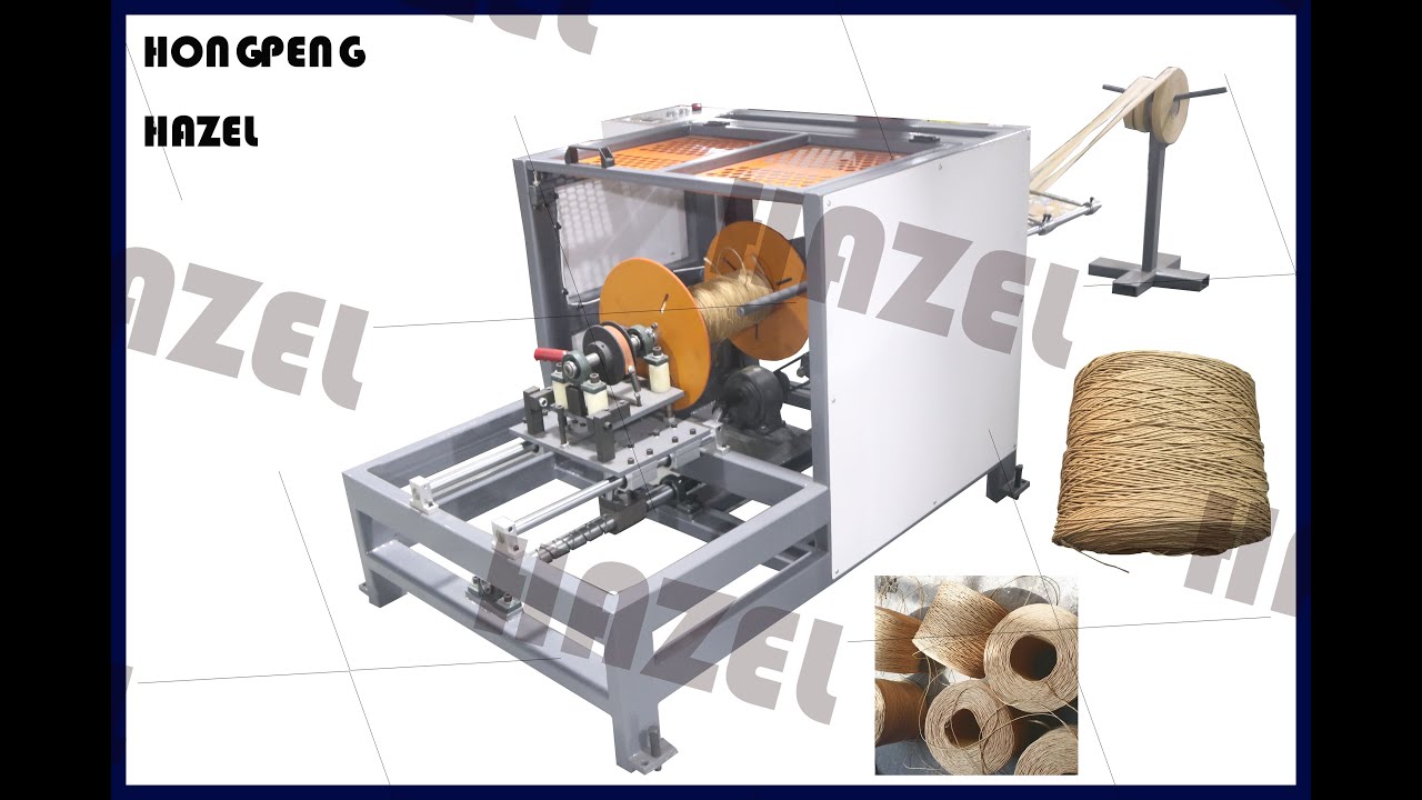 SAFTETY COVERED PAPER ROPE MAKING MACHINE - YouTube