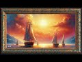1 Hour Sunset Seascape Painting – No Music | Relax with Art by SSM Art