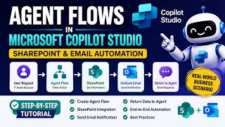 Copilot Studio Agent Flows + SharePoint + Outlook | Complete Walkthrough #copilotstudio