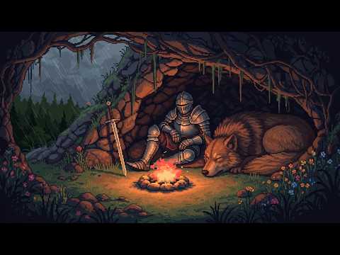 You're tired... the giant wolf guards your rest
