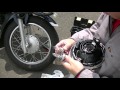 Honda Super Cub ヘッドライト修理 ハロゲン電球交換作業