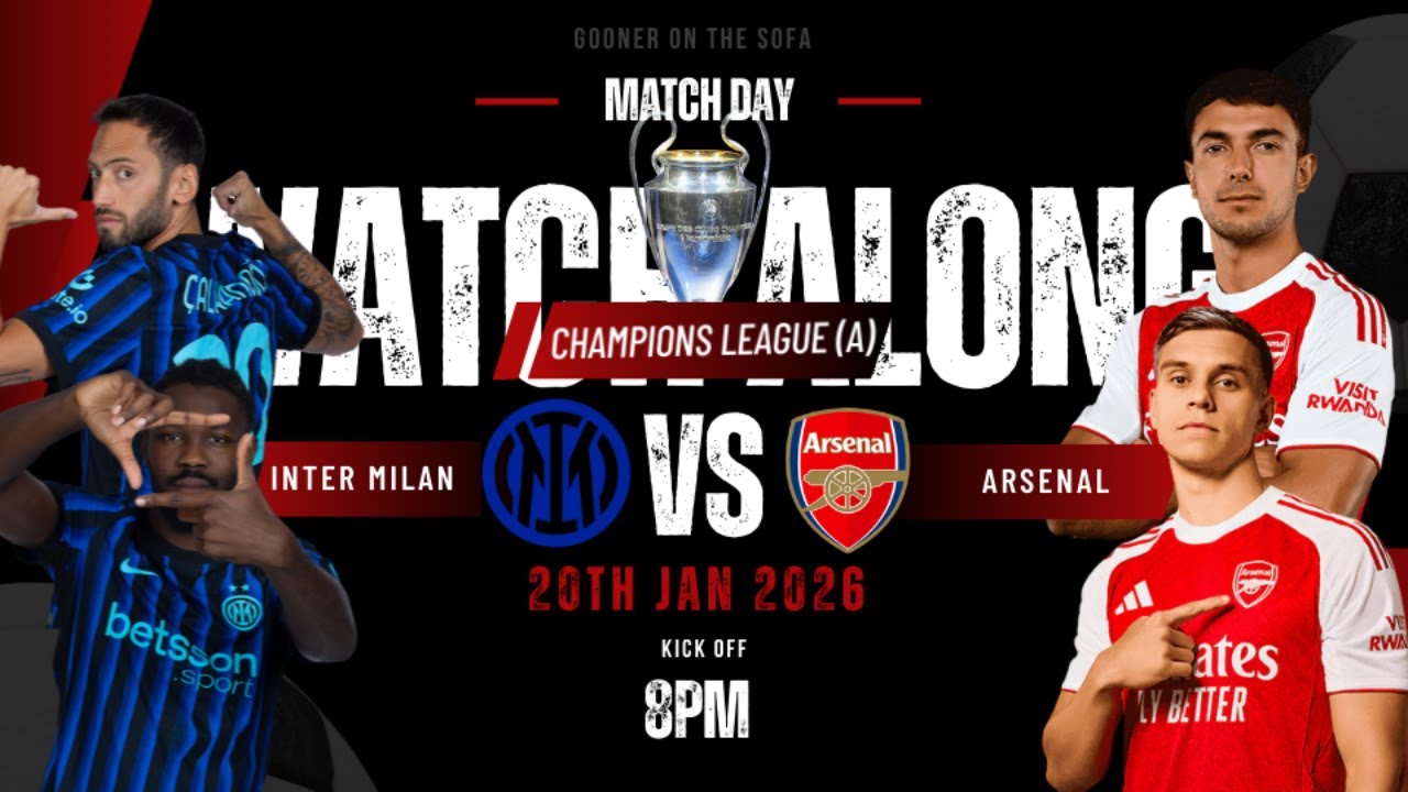INTER MILAN VS ARSENAL | AWAY GAME | WATCH ALONG 