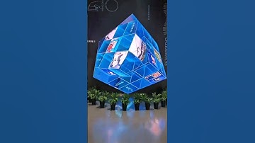 Magic digital cube with LED.