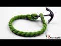 Nautical paracord bracelet- anchor clasp