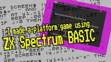 I made a platform game using ZX Spectrum BASIC
