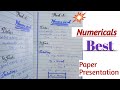 Numericals Best Paper Presentation for Board Exams| Easy And Simple paper presentation