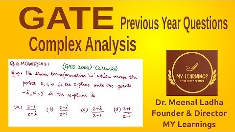 Complex Analysis, GATE 2003 Question (Q.ID.M(GATE)CA31)