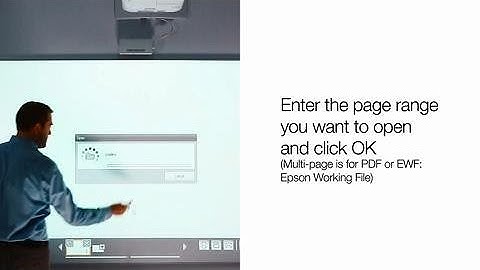 Epson BrightLink Pro | Opening Files and Inserting Images