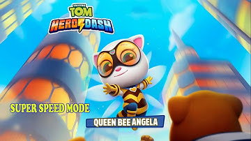 TALKING TOM HERO DASH - QUEEN BEE ANGELA SUPER SPEED RUN