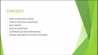 Presentation#18|| Statistical Hypothesis testing || Basic understanding//