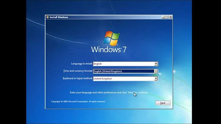 Formatting and Clean Install of Windows 7