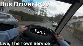 Bus Driver POV. Optare Solo. Around Peebles on the town service. Part 1.