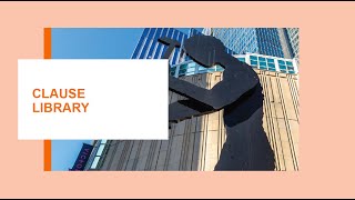 CBA Legal Library PRO - Using the Clause Library CBA Legal Library PRO - Using the Clause Library