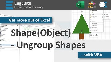 Ungroup Shapes - Excel VBA