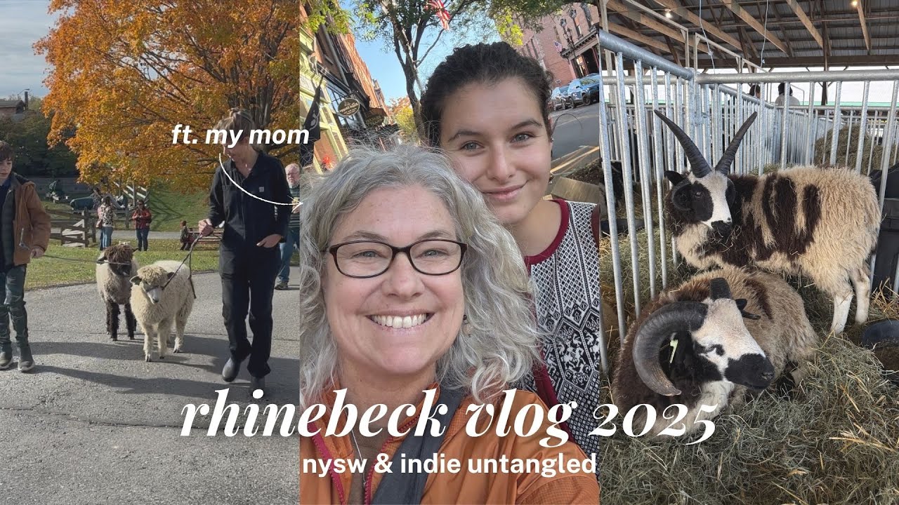 Видеоблог Rhinebeck 2025! Исследуйте нью-йоркских овец и шерсть, а также инди-распутывание.