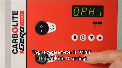 301 Temperature Controller: Menu Setup