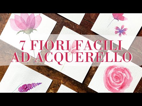 Video: Come Dipingere Fiori Ad Acquerello