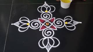 Simple Rangoli Design Side Border Rangoli Design
