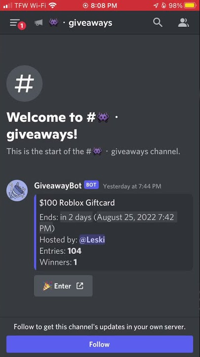 Fake Discord Nitro giveaway server (PLEASE FLOOD!) - Scams - Scammer Info