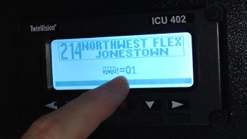 Mobilite Destination Sign - How to select destination listing.