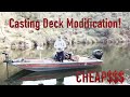 Building a cheap casting deck extension for the Bass Tracker Classic