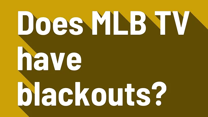 Does MLB TV have blackouts?