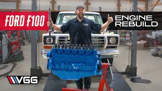 ABANDONED To Restored! Rebuilding a Ford F100| Part 3  HOTROD EFI 300 Straight 6 Budget Build!