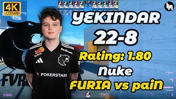 YEKINDAR (22-8) FURIA vs paiN (Nuke) | BLAST Rivals 2025 Season 2 #cs2 #YEKINDAR