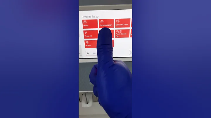 Printer setup for automatic haematology analyzer Swelab Alfa (Sweden).