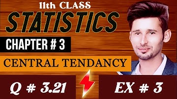 1st Year Statistics Chapter 3 Question 3.21