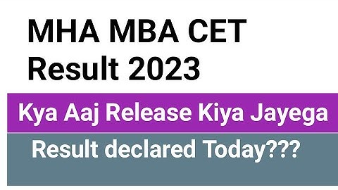 mah mba cet result 2023 | mba cet result maharashtra | mah mba result