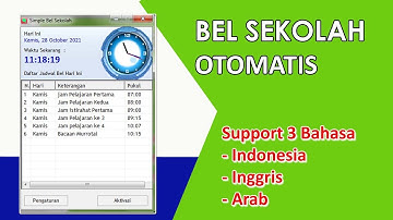 Seting Jadwal Jam Pelajaran Reguler dan Jadwal Ujian Semester | Aplikasi Bel Sekolah Otomatis