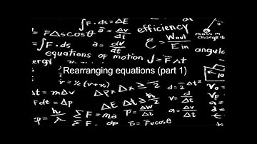 Rearranging equations - 3 different methods to choose from