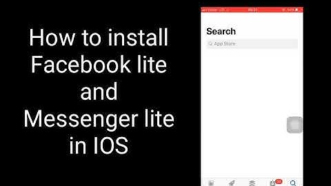 How to Install Fb lite and Messenger lite on IOS