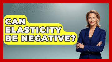 Can Elasticity Be Negative? - Learn About Economics